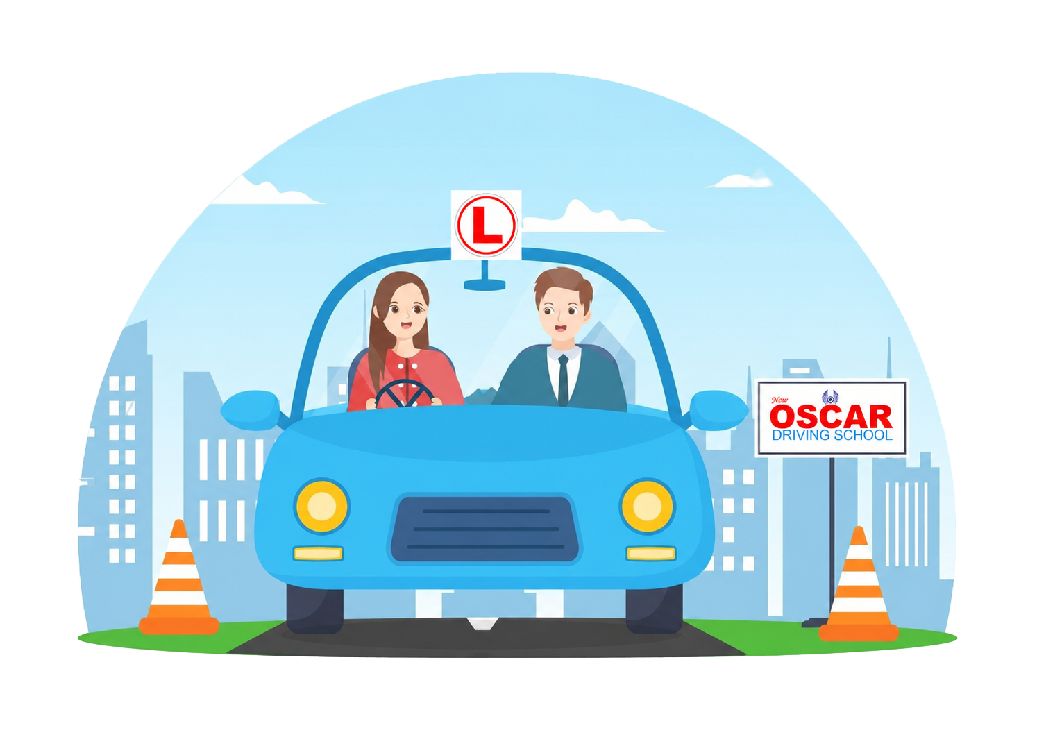 Learners at New Oscar Driving School